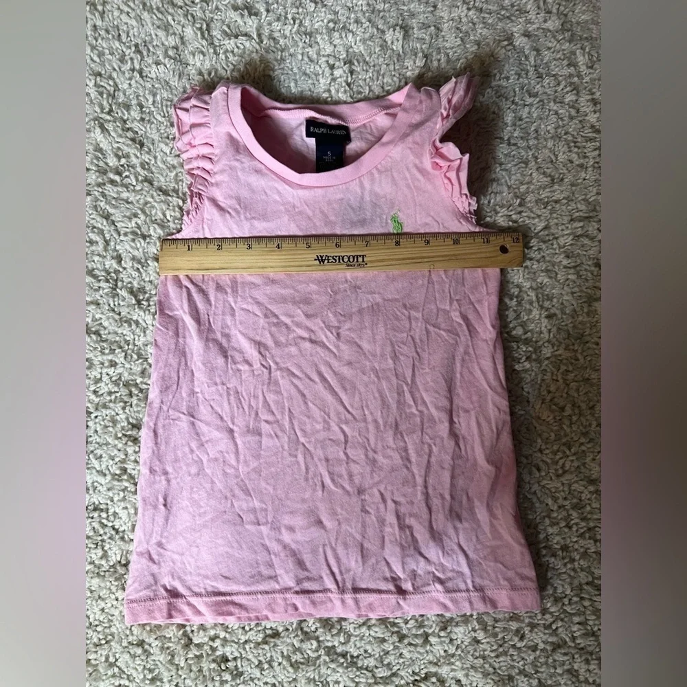 Size 5 Ralph Lauren Pink Kids Sleeveless Top NWT